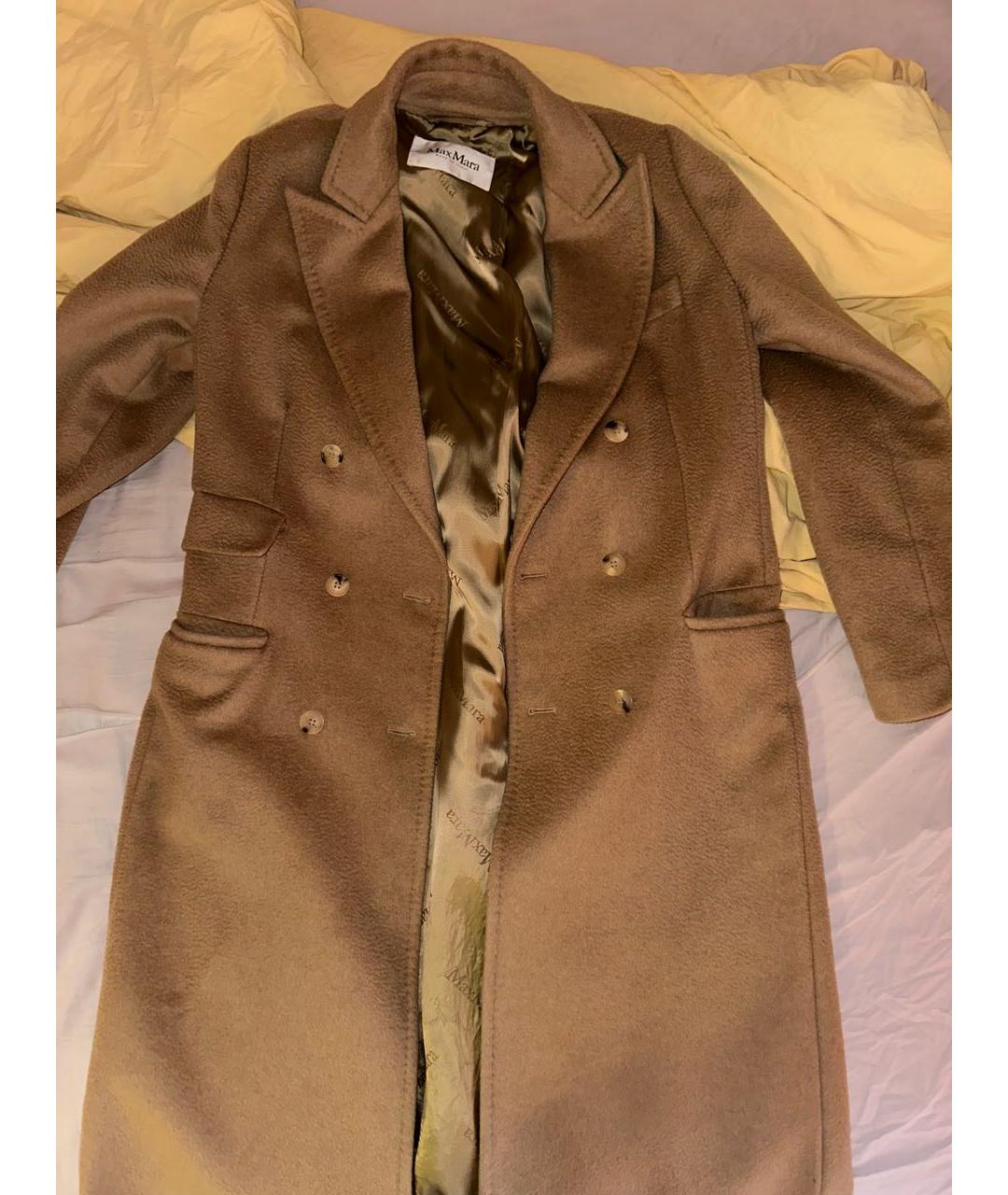 MAX MARA Горчичное шерстяное пальто, фото 3