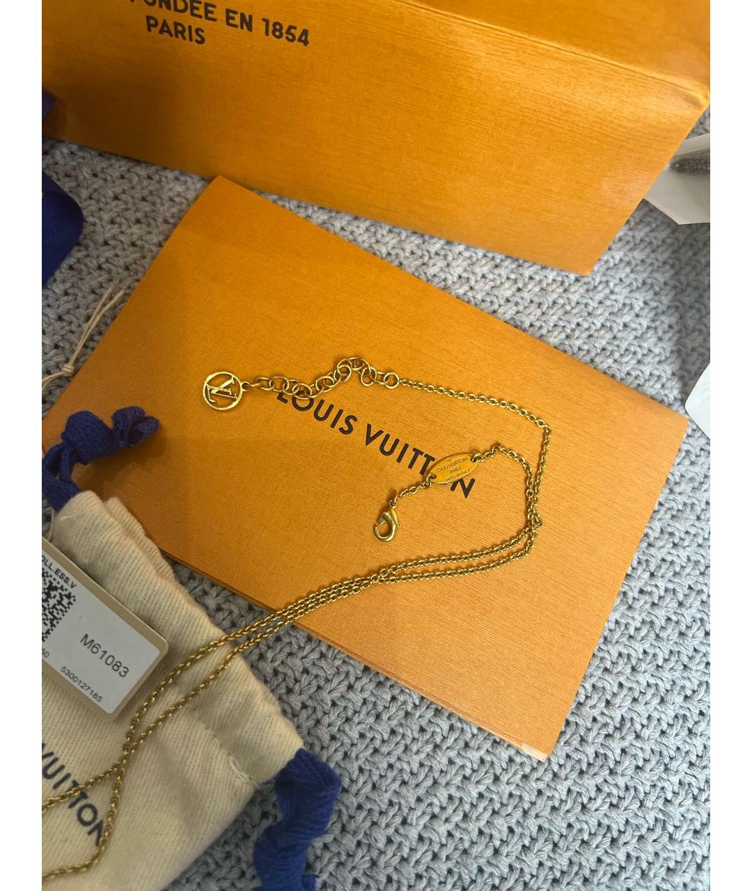 LOUIS VUITTON Золотая подвеска, фото 3