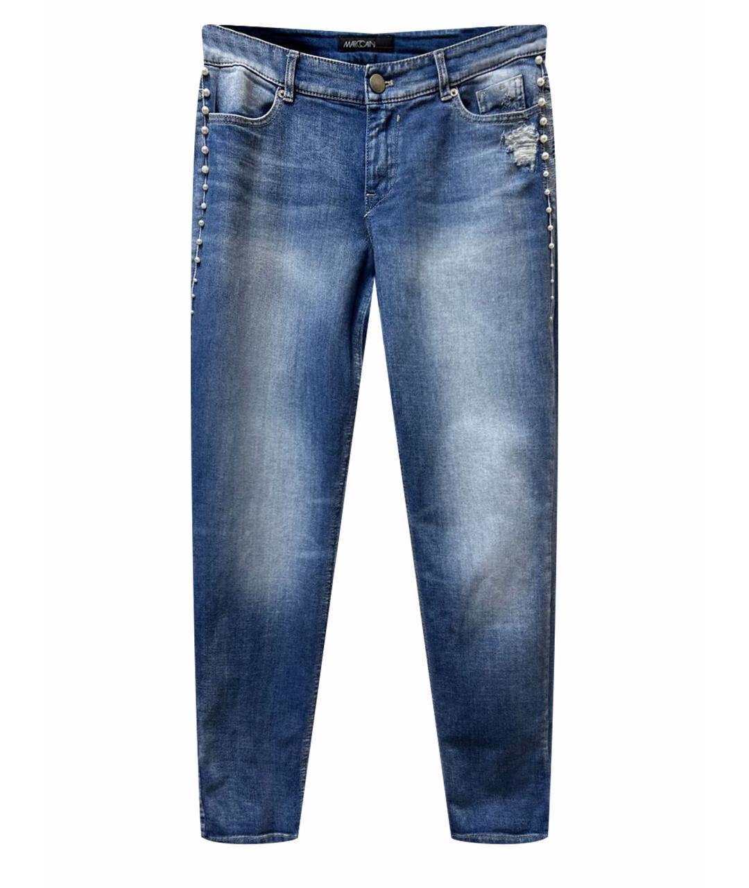 MARC CAIN Голубые хлопковые джинсы слим, фото 1
