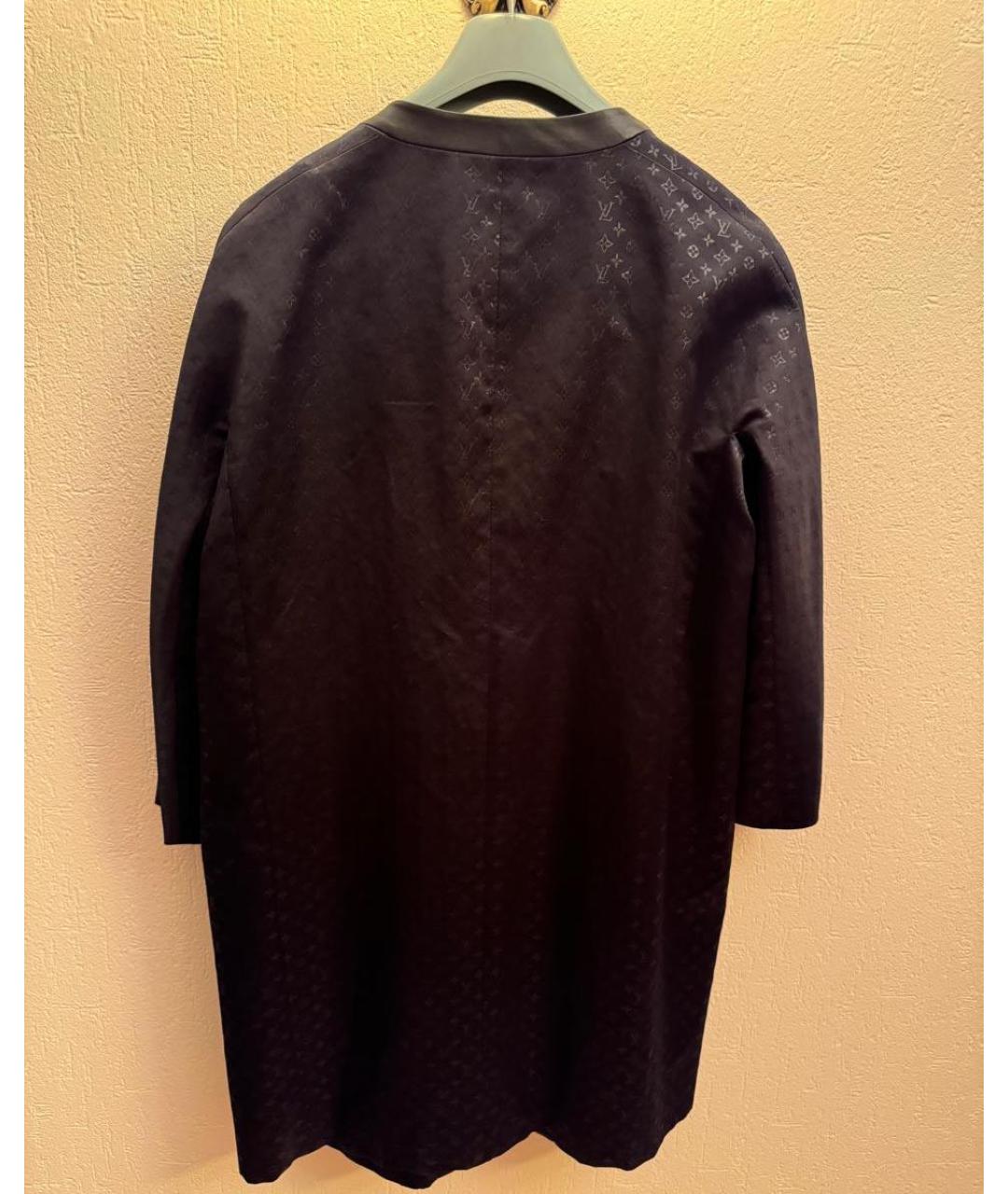 LOUIS VUITTON PRE-OWNED Черное шелковое пальто, фото 2