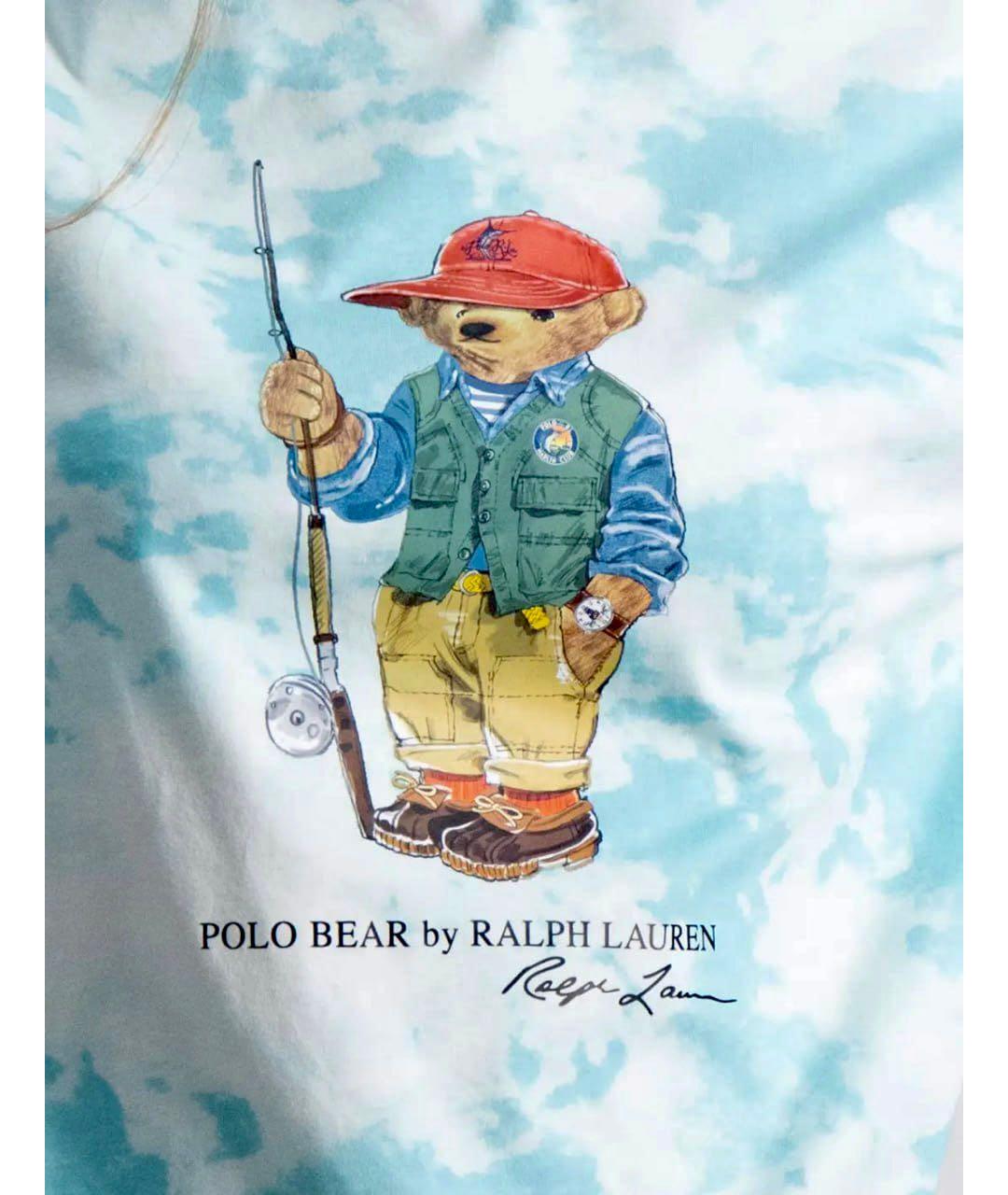 POLO RALPH LAUREN Голубая хлопковая детская футболка, фото 5