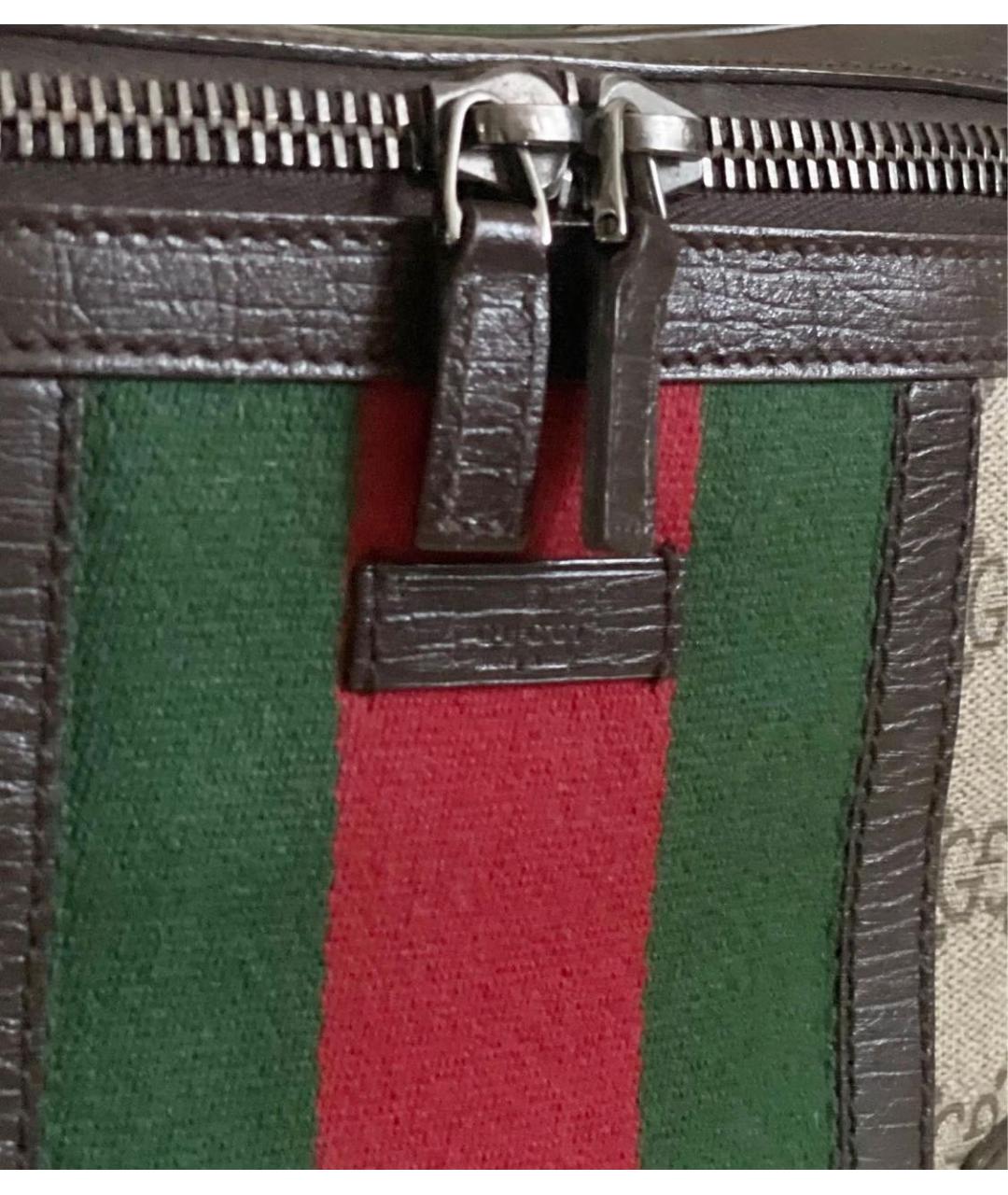 GUCCI Коричневая косметичка, фото 3