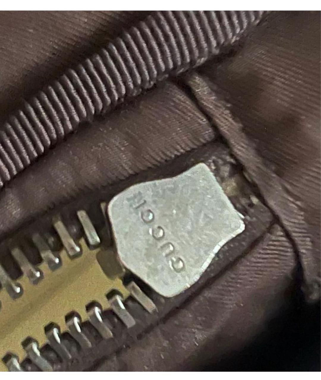 GUCCI Коричневая косметичка, фото 4