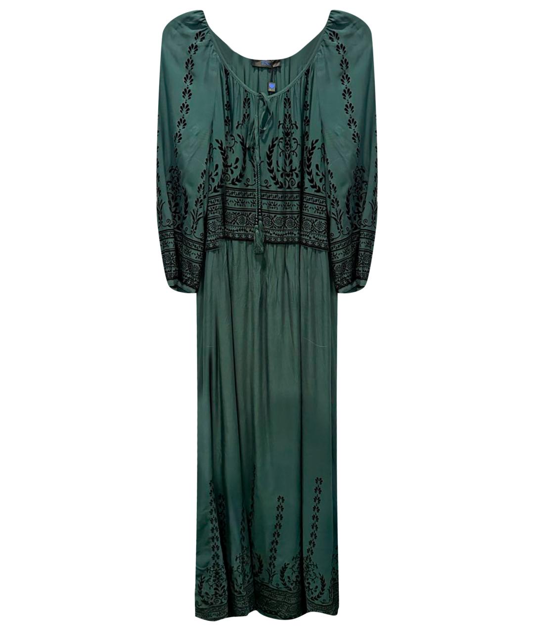 TWIN-SET Зеленые вискозное повседневное платье, фото 1