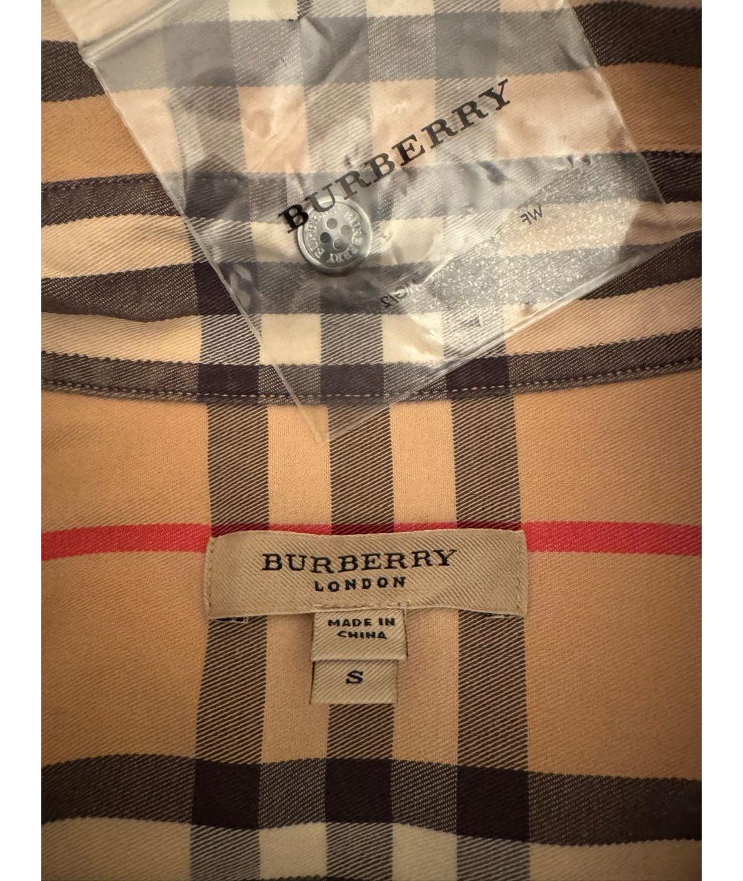 BURBERRY Бежевая рубашка, фото 3
