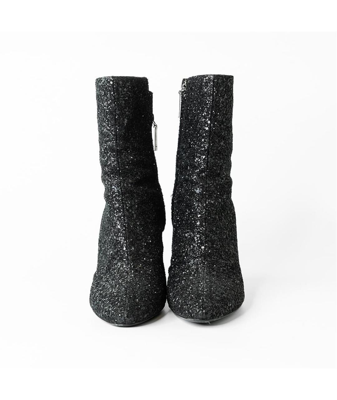 SAINT LAURENT Черные кожаные ботильоны, фото 3