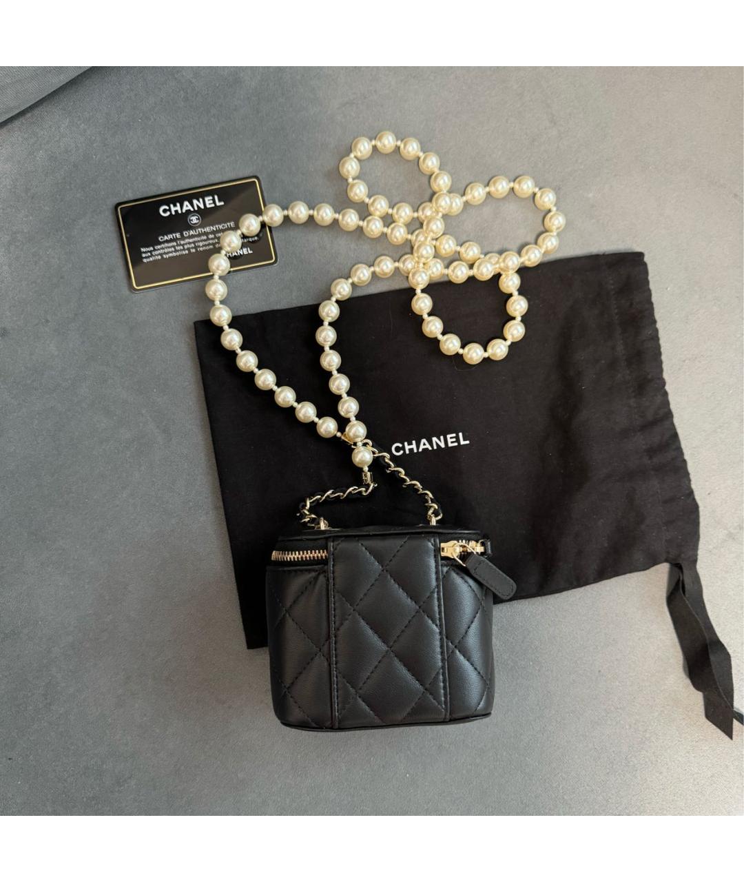 CHANEL PRE-OWNED Черная сумка через плечо, фото 3