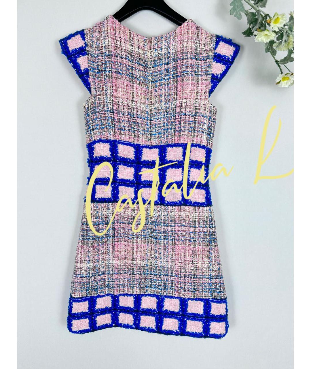 CHANEL Мульти твидовое коктейльное платье, фото 5