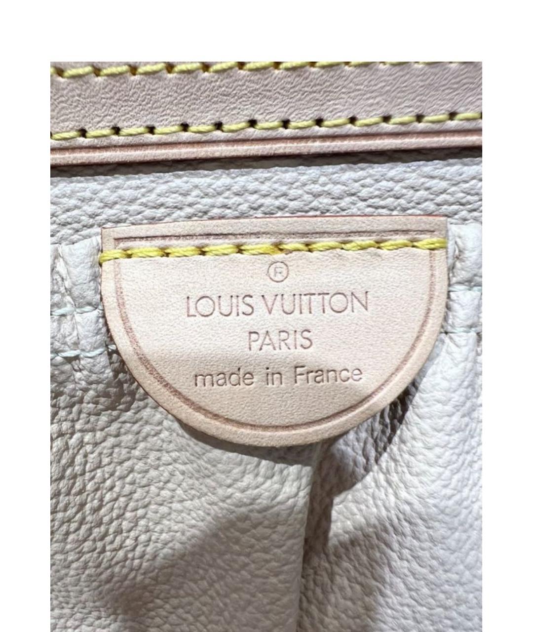 LOUIS VUITTON Коричневая косметичка из искусственной кожи, фото 5