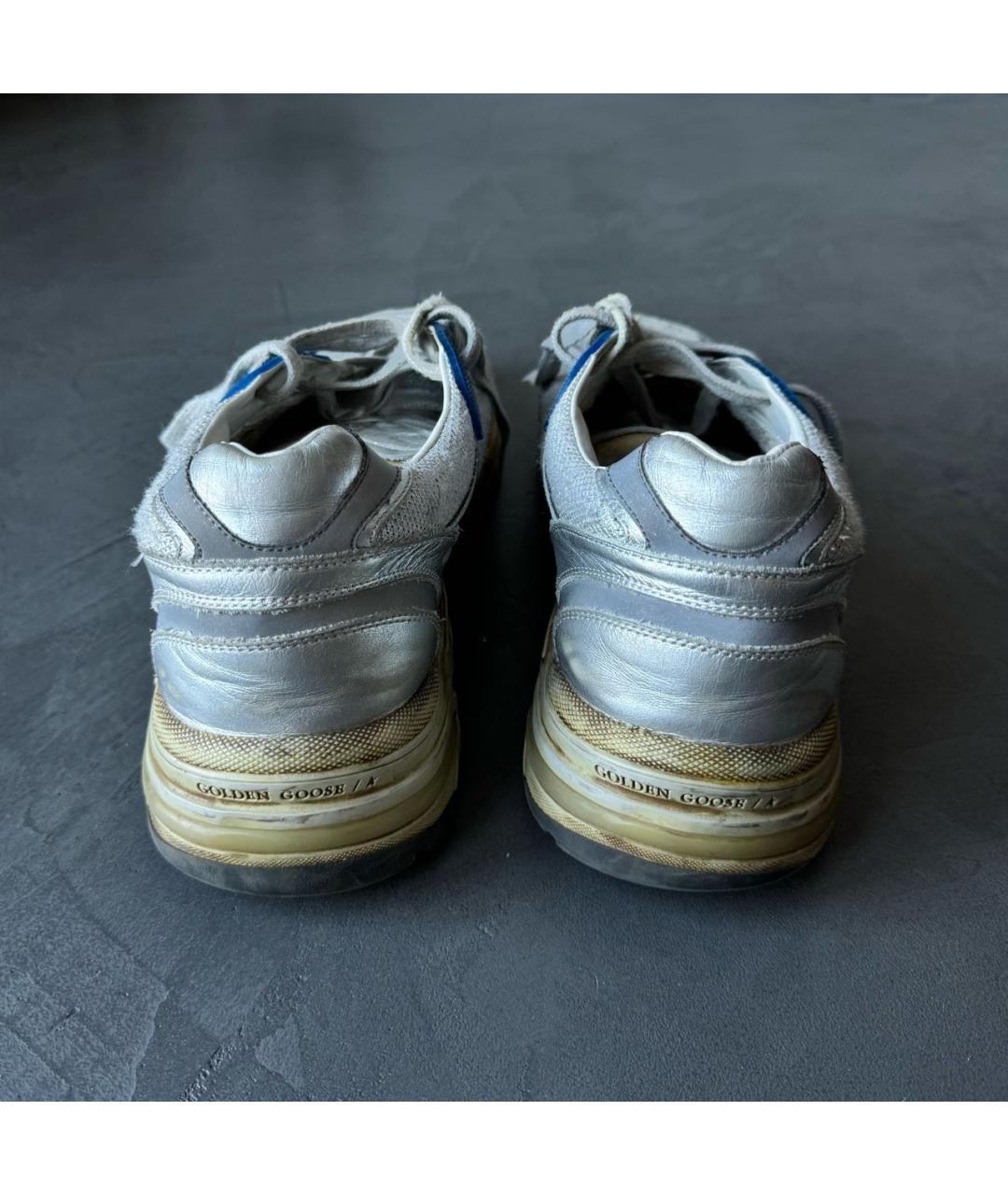 GOLDEN GOOSE DELUXE BRAND Серебряные низкие кроссовки / кеды, фото 5