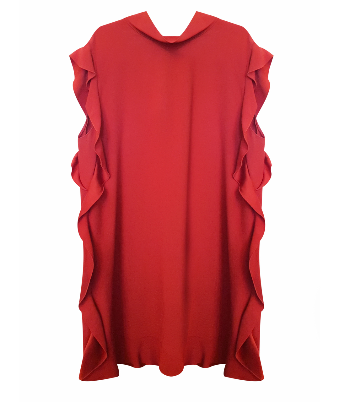 RED VALENTINO Красное шелковое повседневное платье, фото 1