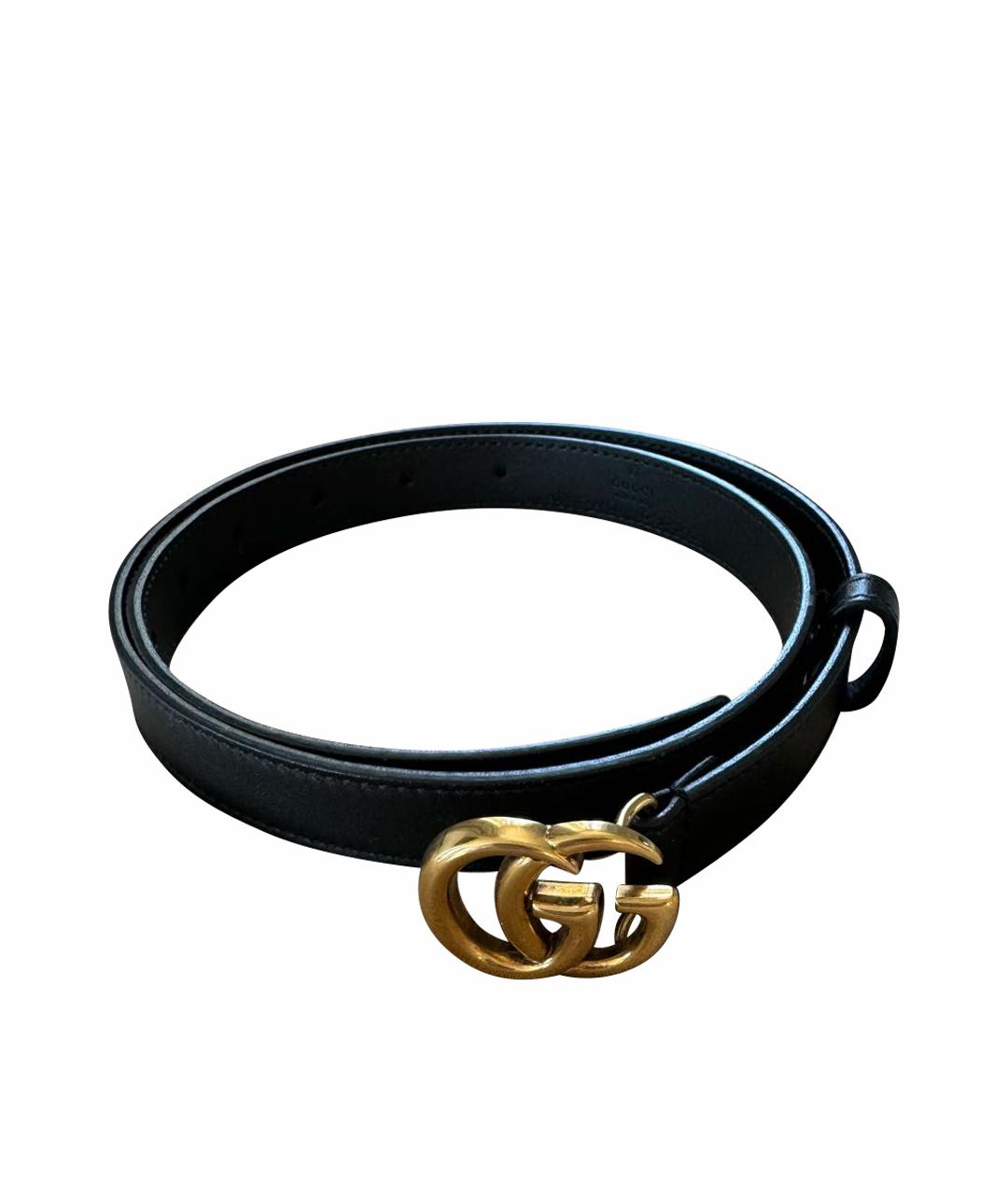 Ladies black gucci belt on sale