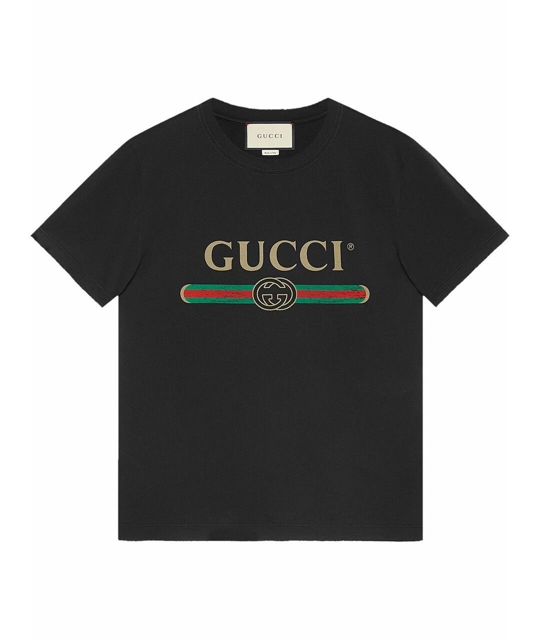 Farfetch Gucci футболка чёрная мужская