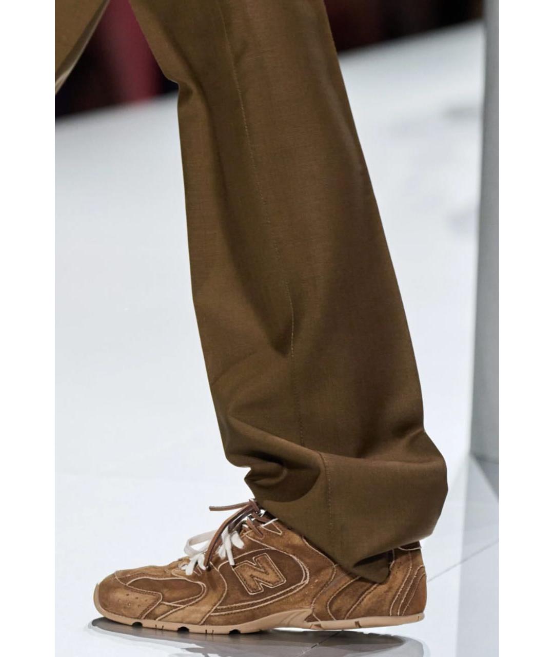 NEW BALANCE Коричневые замшевые кроссовки, фото 7