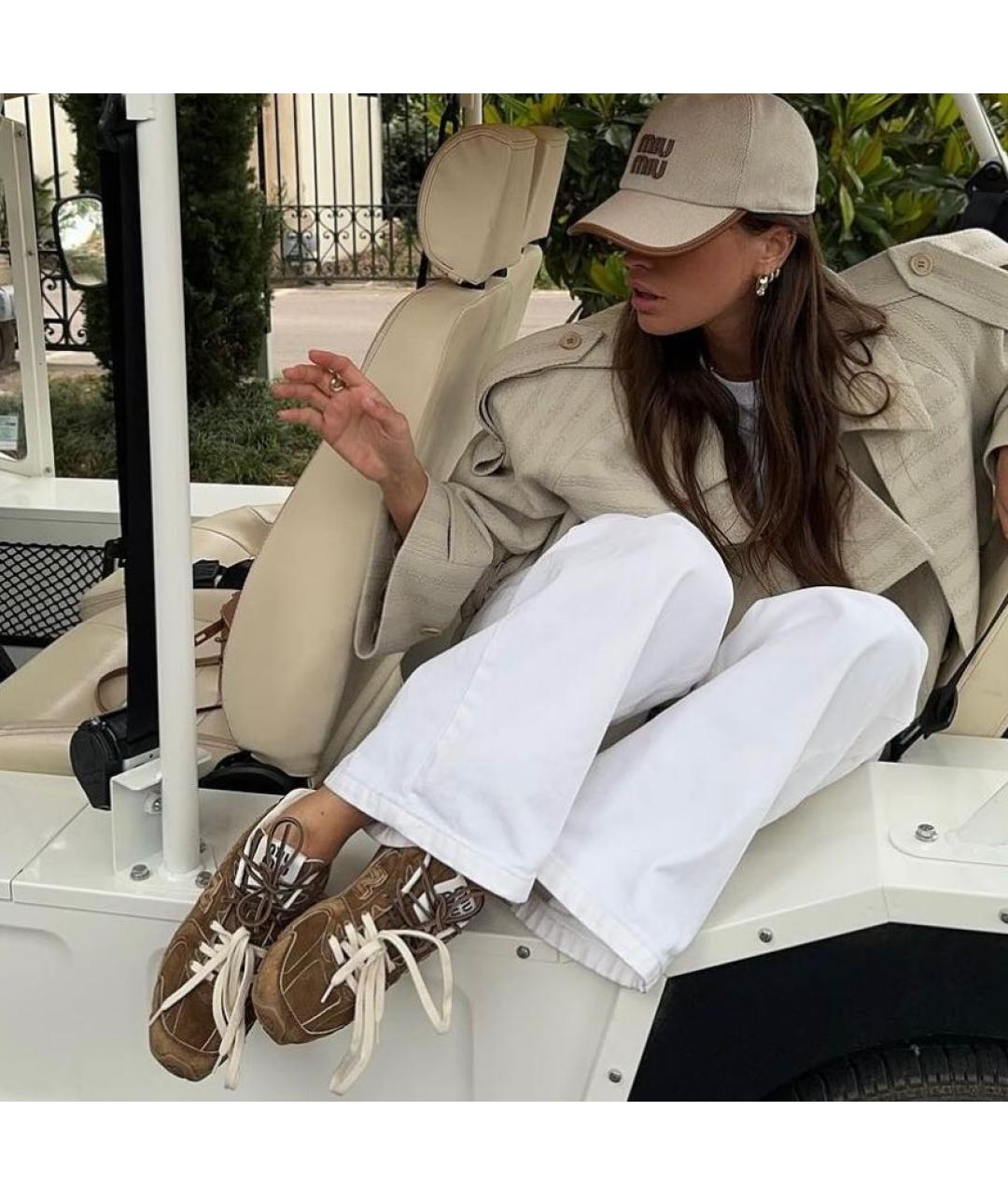 NEW BALANCE Коричневые замшевые кроссовки, фото 6