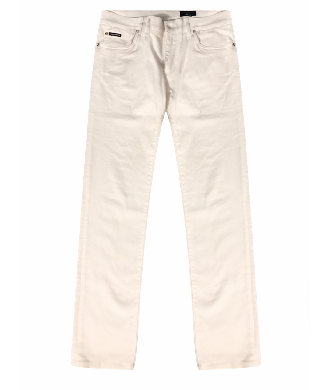 DOLCE&GABBANA Белые хлопко-эластановые джинсы скинни, фото 1