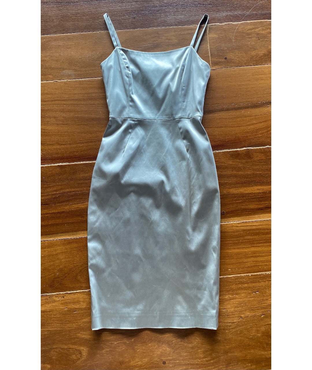 DOLCE&GABBANA Серебряное ацетатное коктейльное платье, фото 7