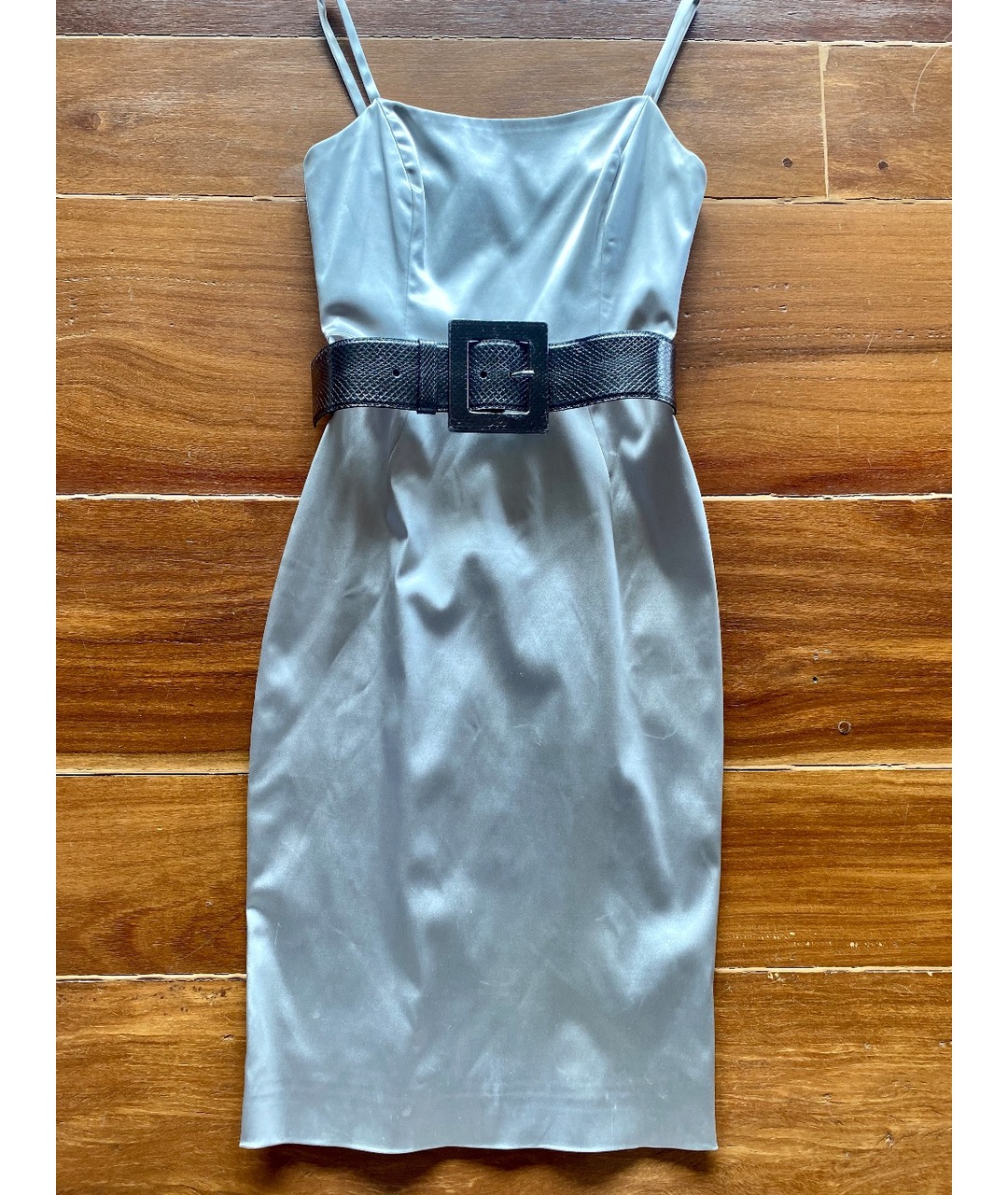 DOLCE&GABBANA Серебряное ацетатное коктейльное платье, фото 3
