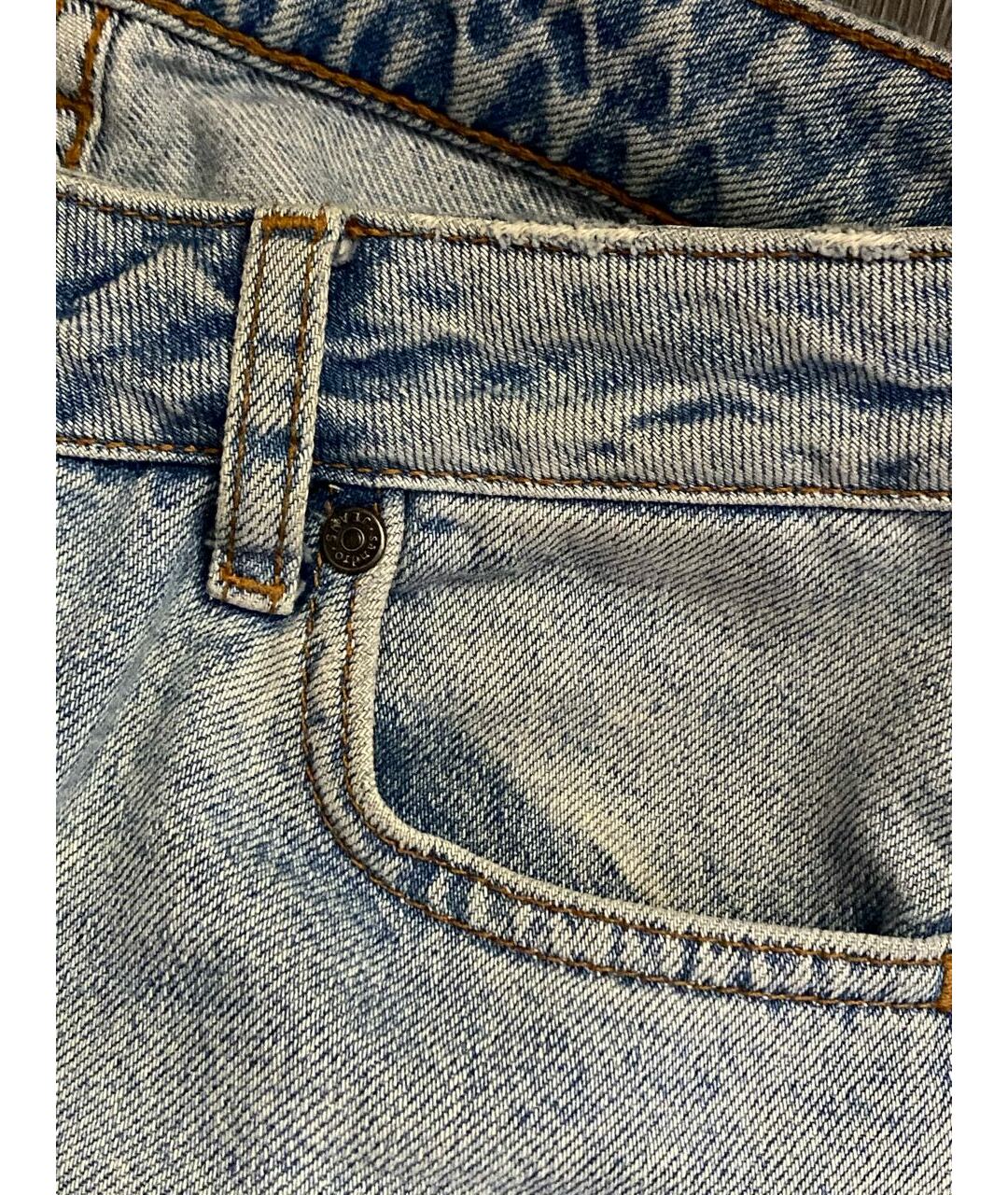 SANDRO Голубые хлопковые прямые джинсы, фото 6