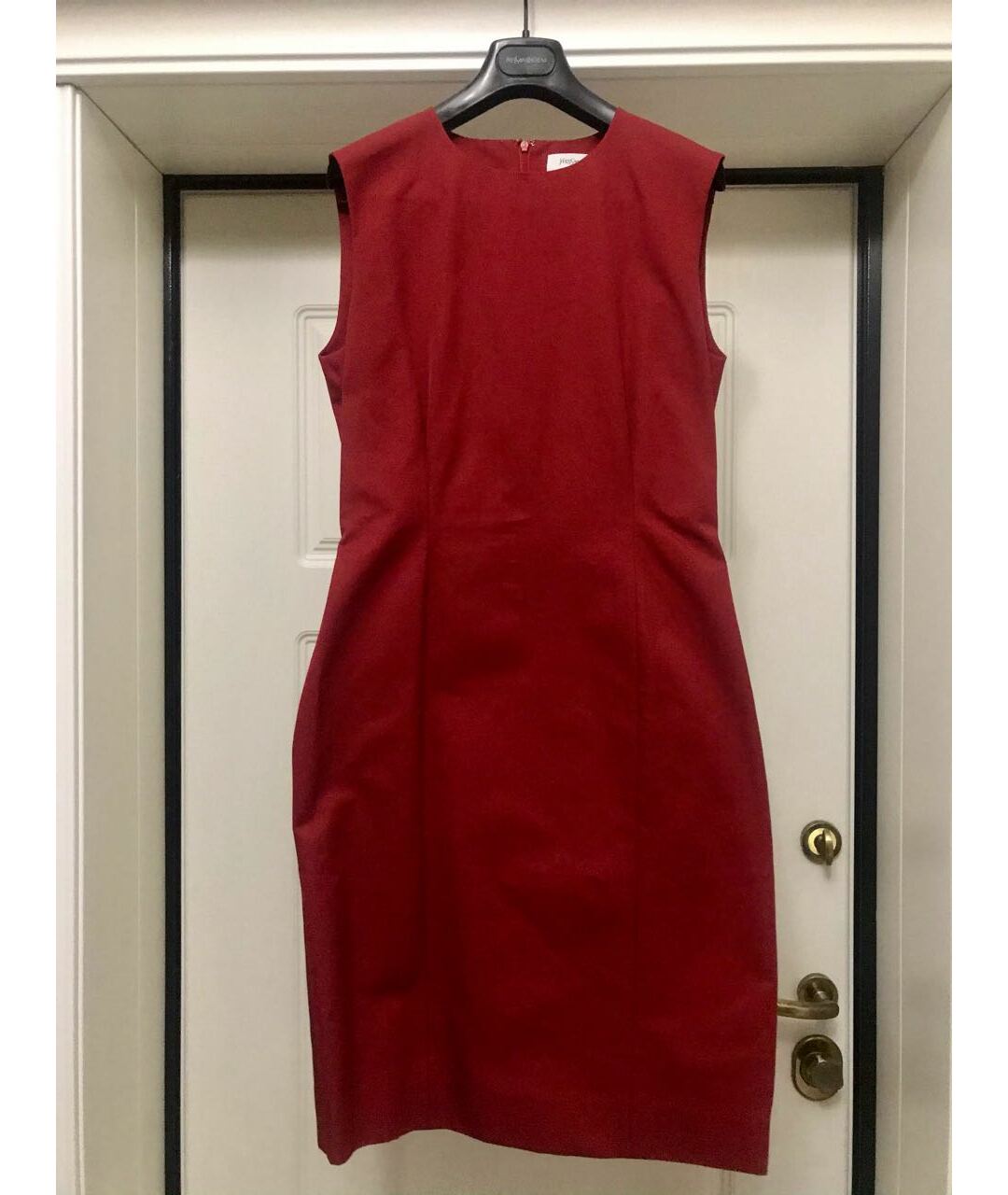SAINT LAURENT Бордовый хлопковый костюм с юбками, фото 2