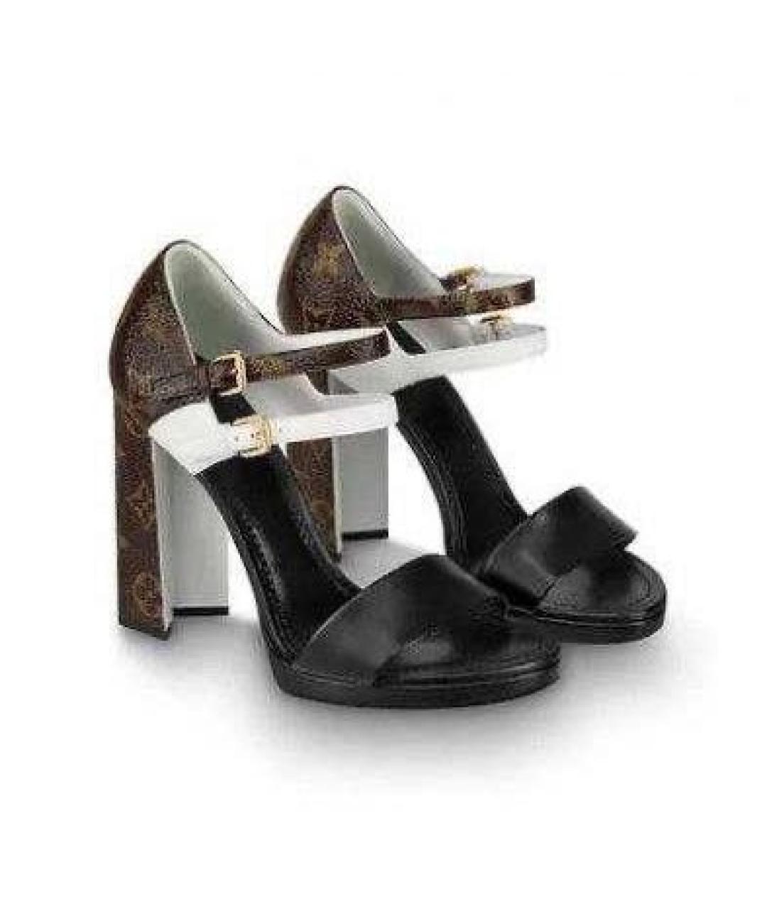 LOUIS VUITTON Кожаные босоножки, фото 2