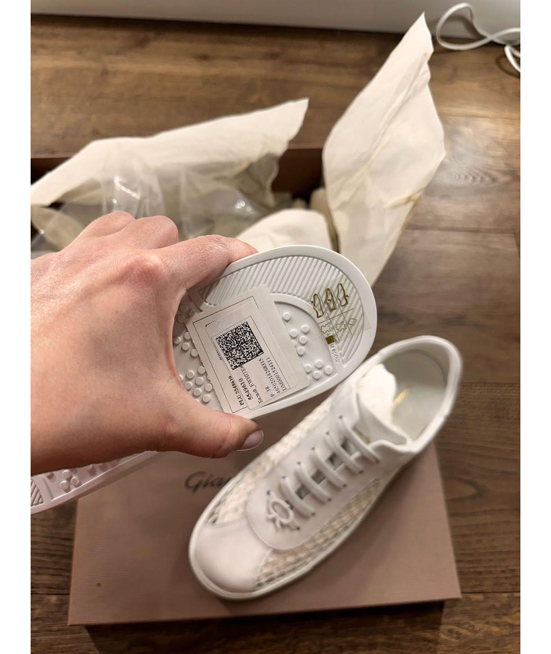 GIANVITO ROSSI Белые кеды, фото 5