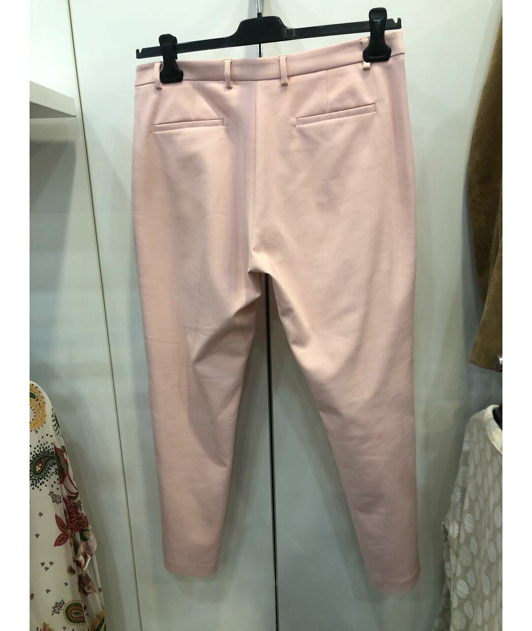 SEVENTY Розовые полиамидовые брюки узкие, фото 2