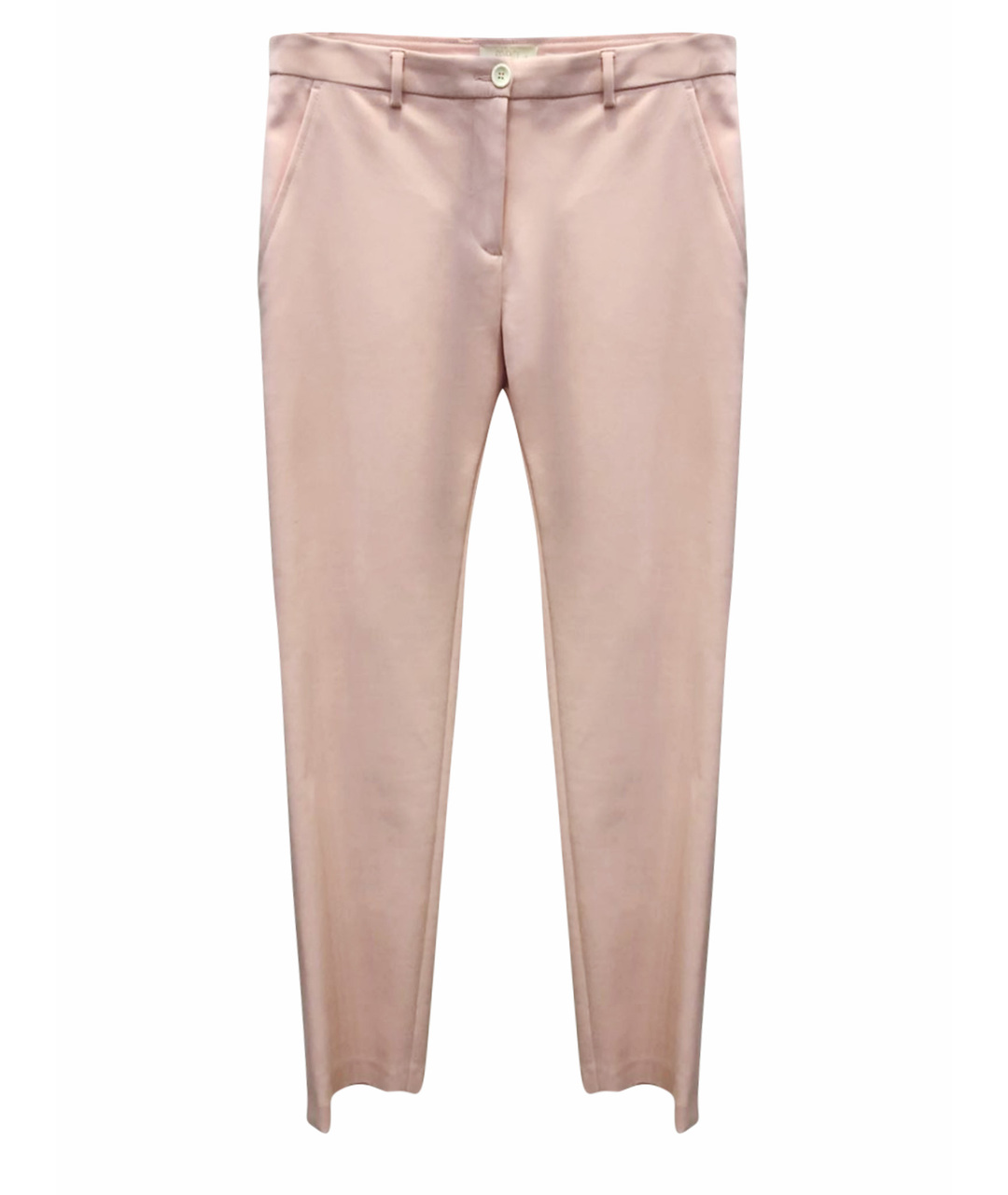 SEVENTY Розовые полиамидовые брюки узкие, фото 1