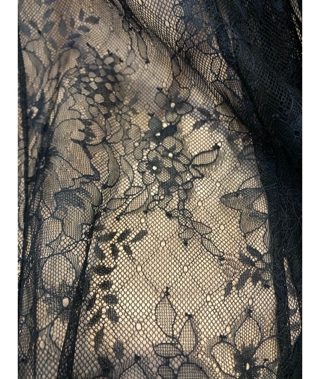 TWIN-SET Черная полиэстеровая юбка миди, фото 4