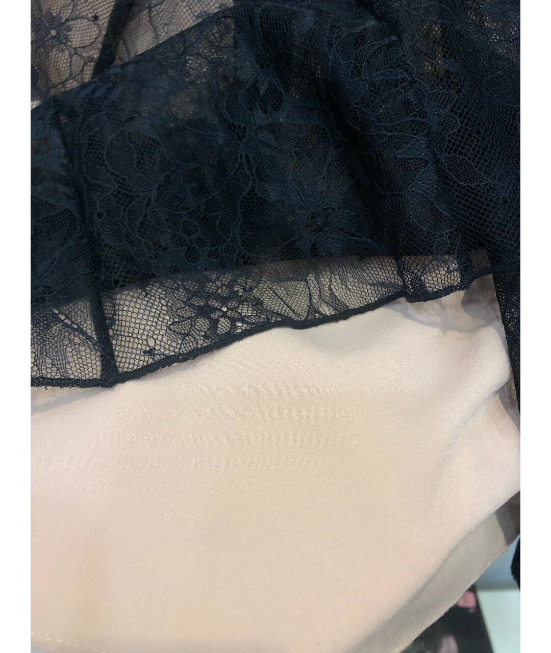TWIN-SET Черная полиэстеровая юбка миди, фото 5