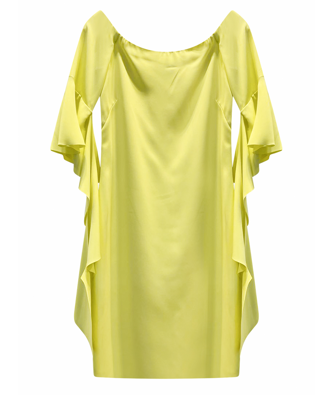 PINKO Желтое полиэстеровое коктейльное платье, фото 1