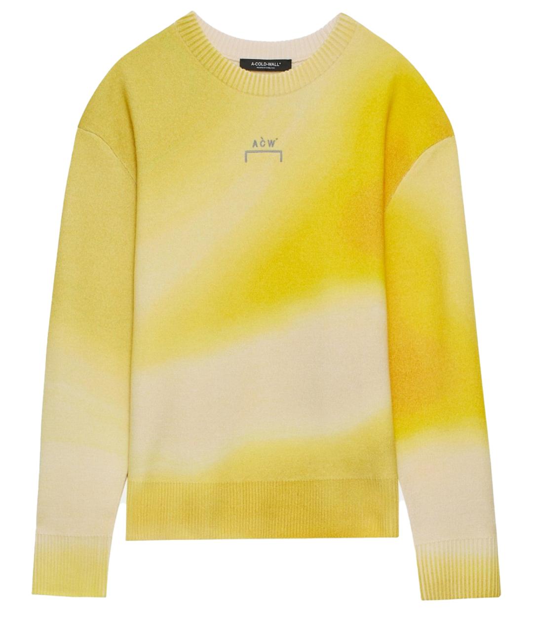 A-COLD-WALL* Желтый шерстяной джемпер / свитер, фото 1