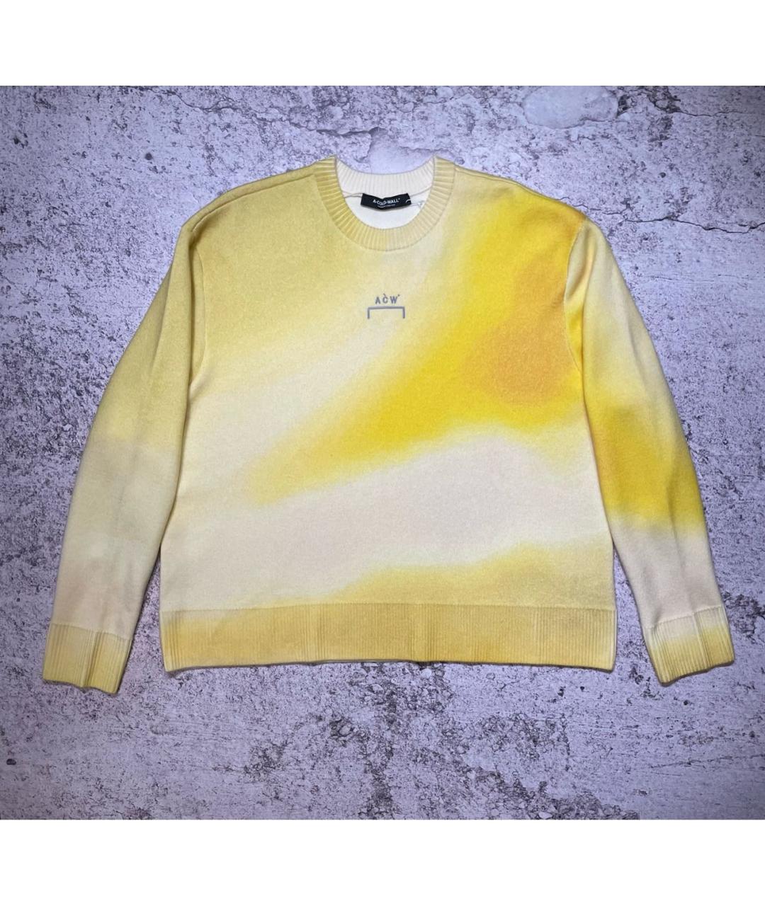 A-COLD-WALL* Желтый шерстяной джемпер / свитер, фото 9