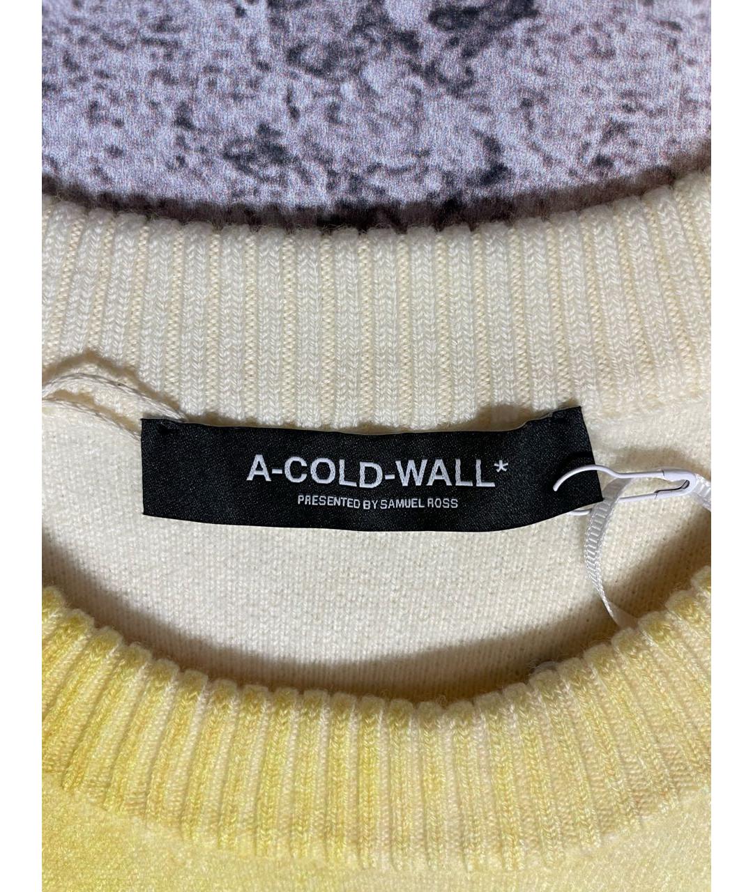 A-COLD-WALL* Желтый шерстяной джемпер / свитер, фото 5