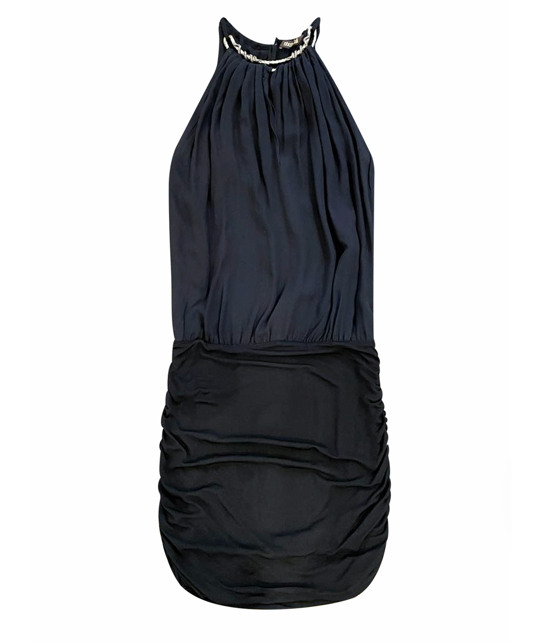 ROBERTO CAVALLI Черное полиэстеровое повседневное платье, фото 1