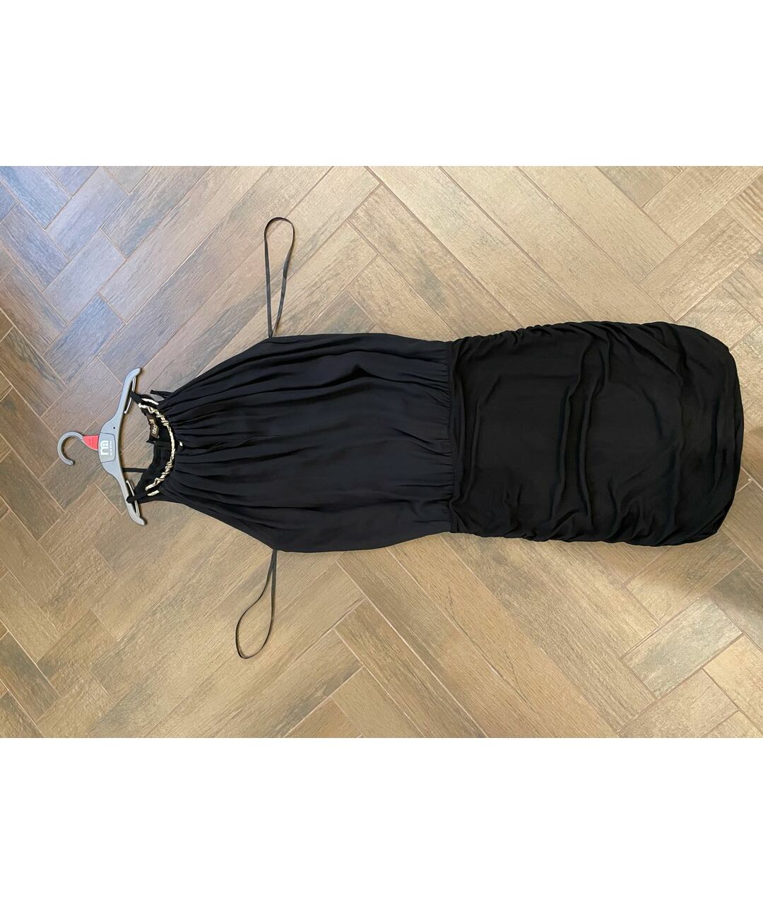 ROBERTO CAVALLI Черное полиэстеровое повседневное платье, фото 7