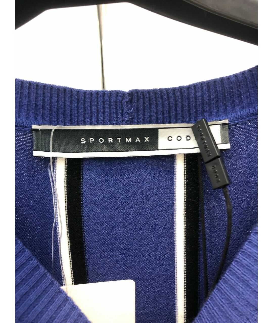 SPORTMAX Синий вискозный джемпер / свитер, фото 3