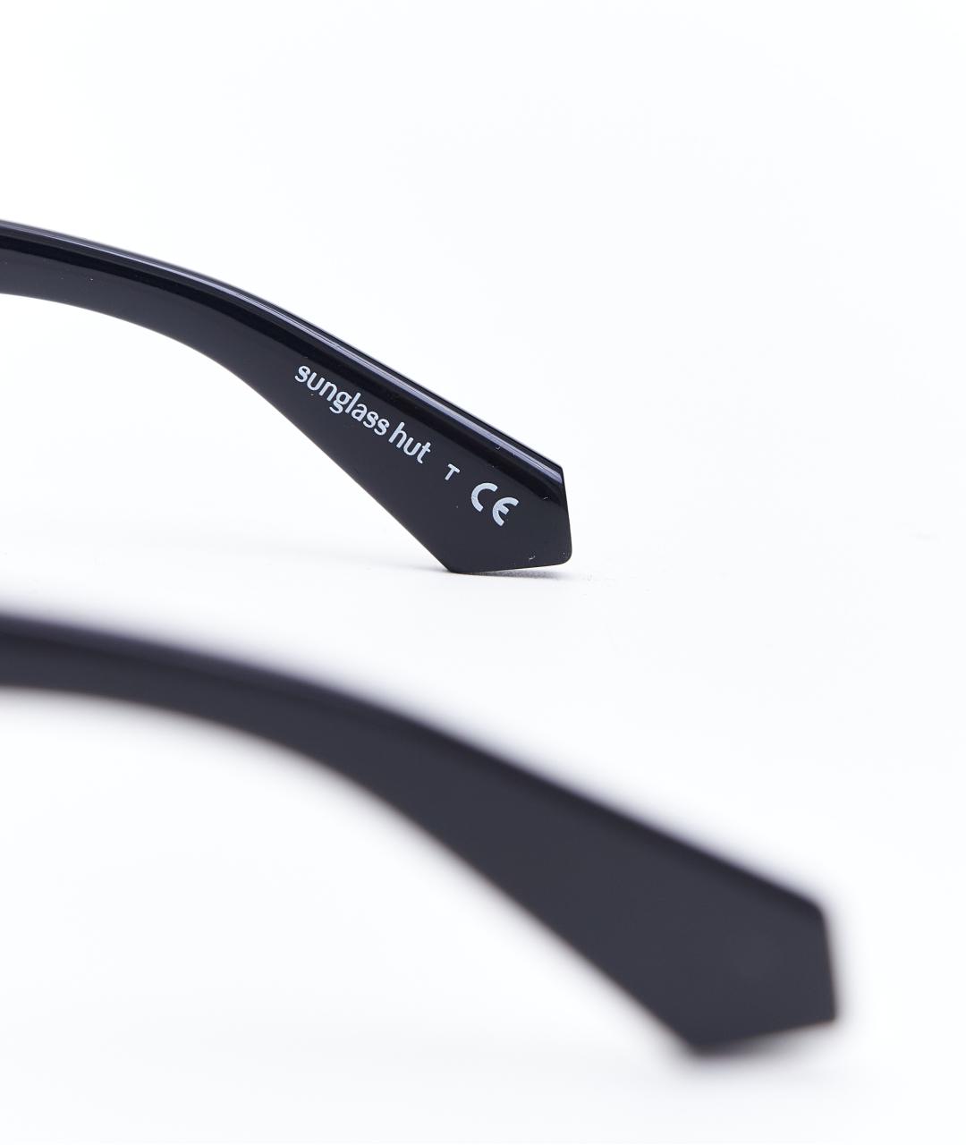 OFF-WHITE Черные пластиковые солнцезащитные очки, фото 6