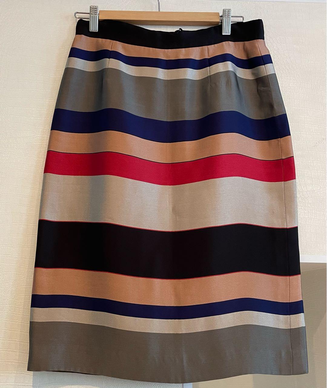 ESCADA Мульти полиэстеровая юбка миди, фото 6