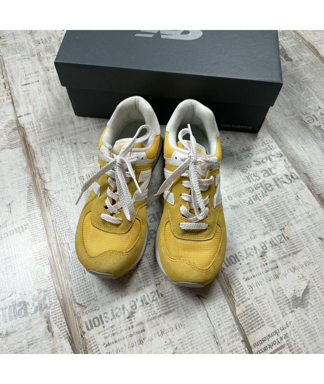 NEW BALANCE Желтые кроссовки, фото 3