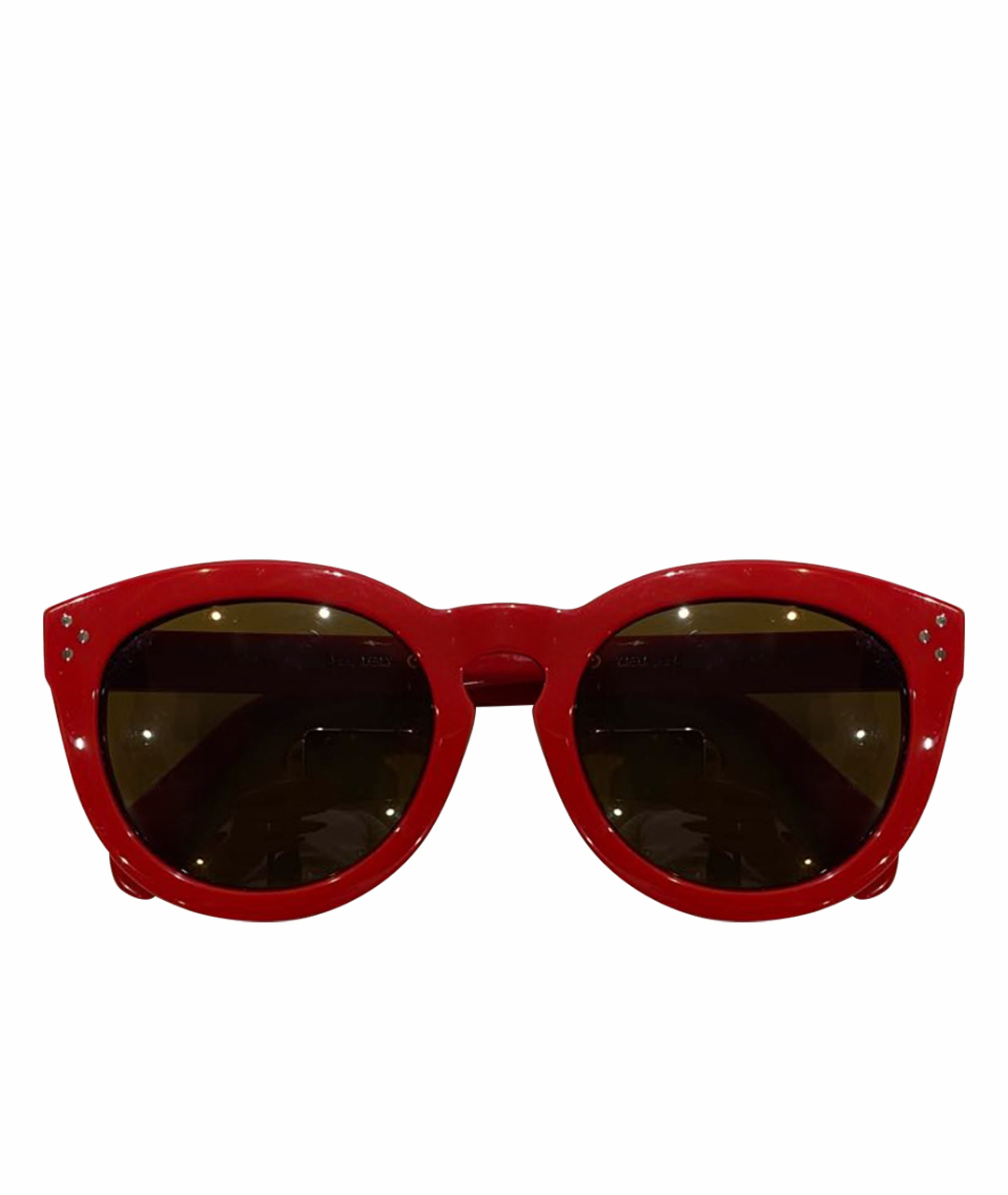 CELINE PRE-OWNED Красные пластиковые солнцезащитные очки, фото 1