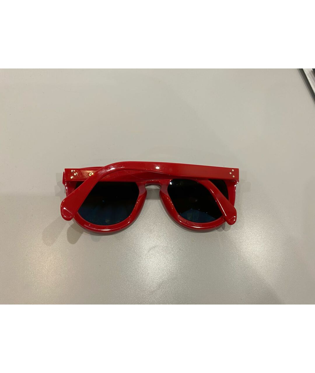 CELINE PRE-OWNED Красные пластиковые солнцезащитные очки, фото 2