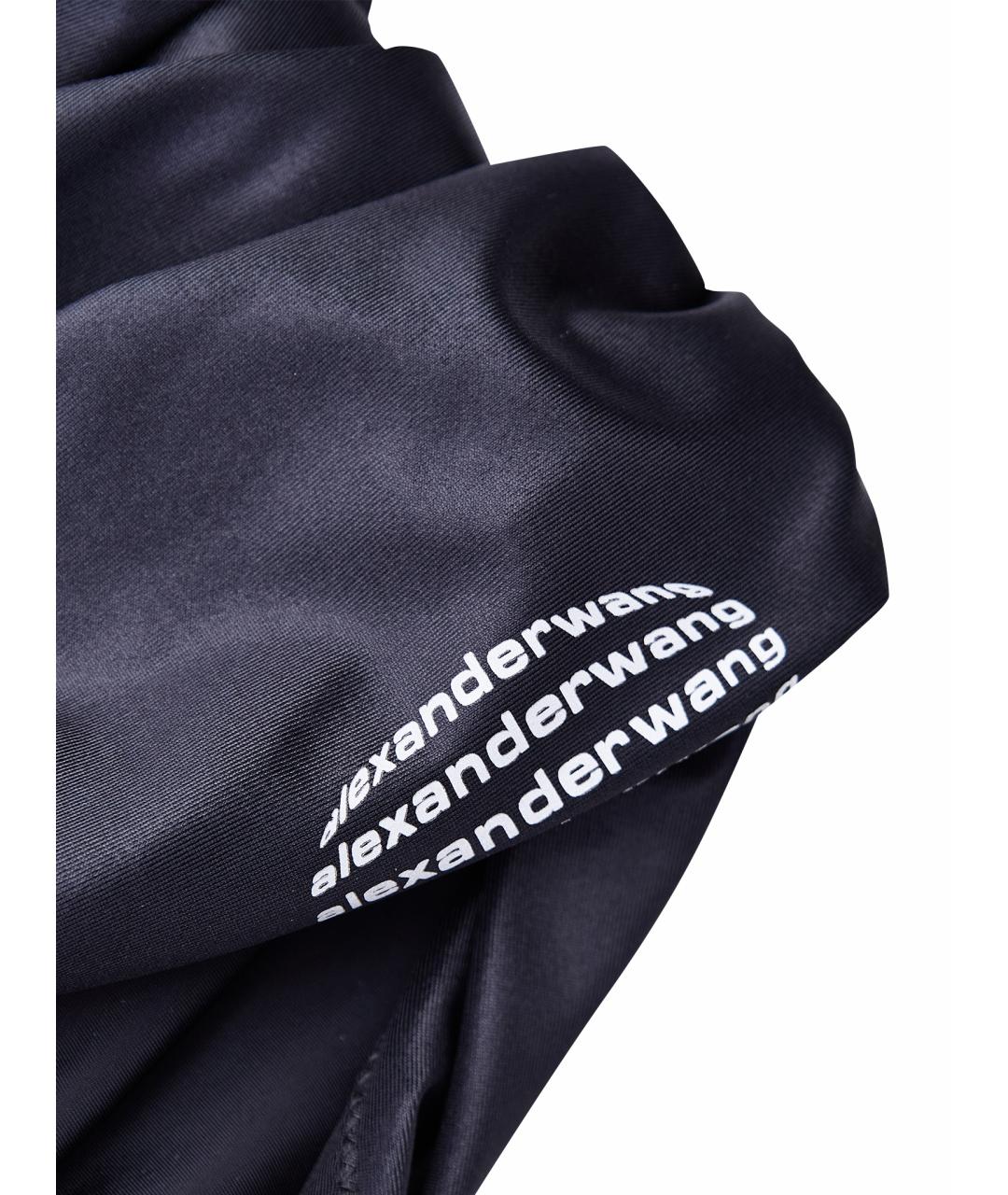ALEXANDER WANG Черная полиамидовая футболка, фото 4