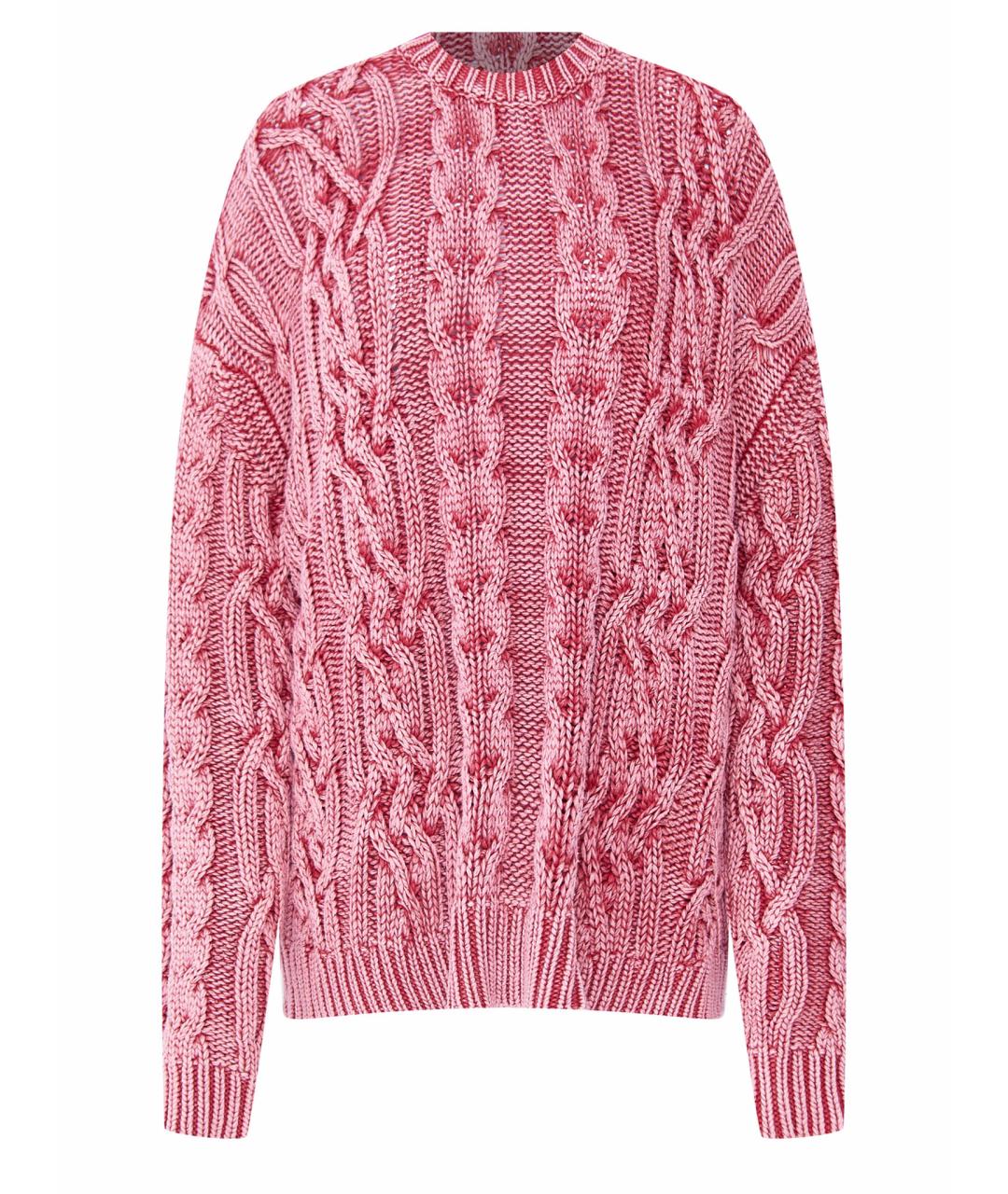 DIESEL Розовый хлопковый джемпер / свитер, фото 1