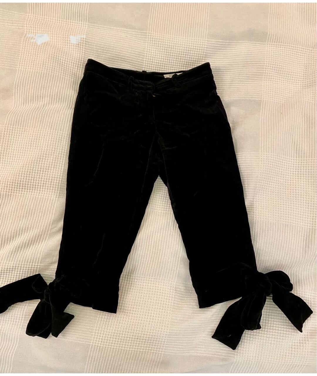 SAINT LAURENT Черные хлопковые прямые брюки, фото 6