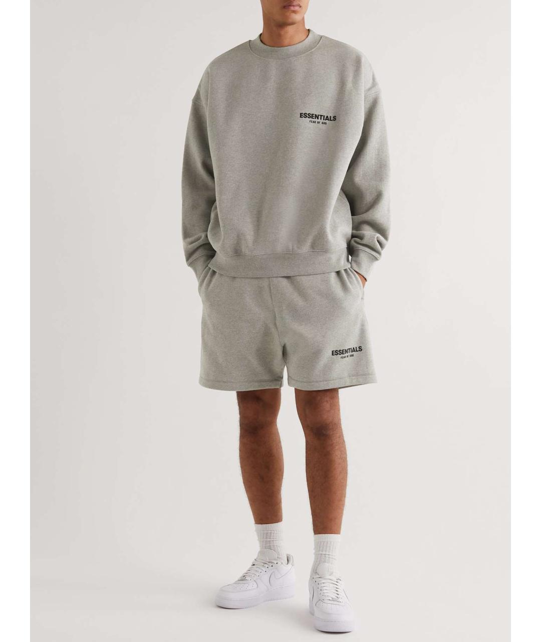 FEAR OF GOD ESSENTIALS Серые хлопковые шорты, фото 2