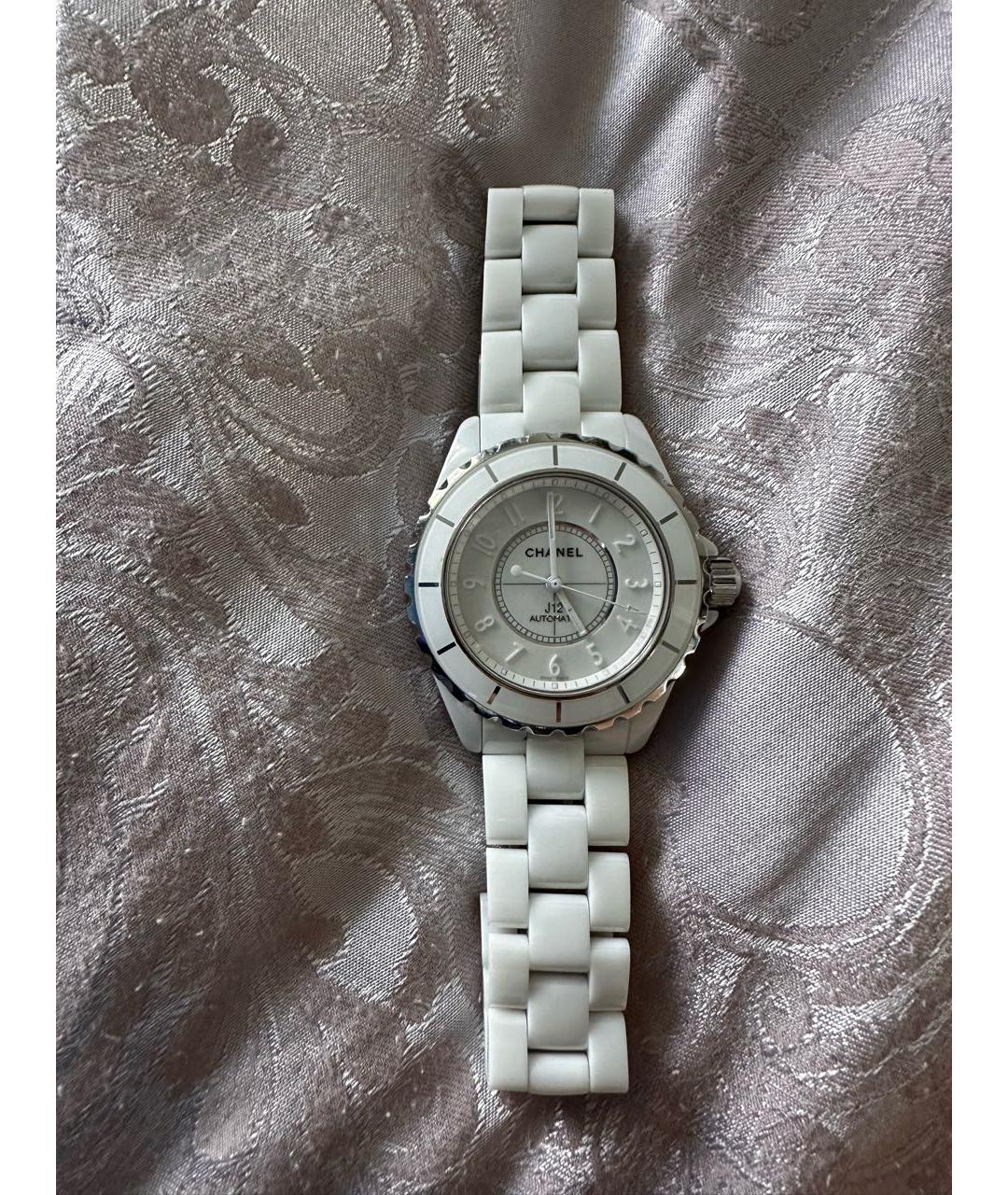 CHANEL PRE-OWNED Белые стальные часы, фото 8
