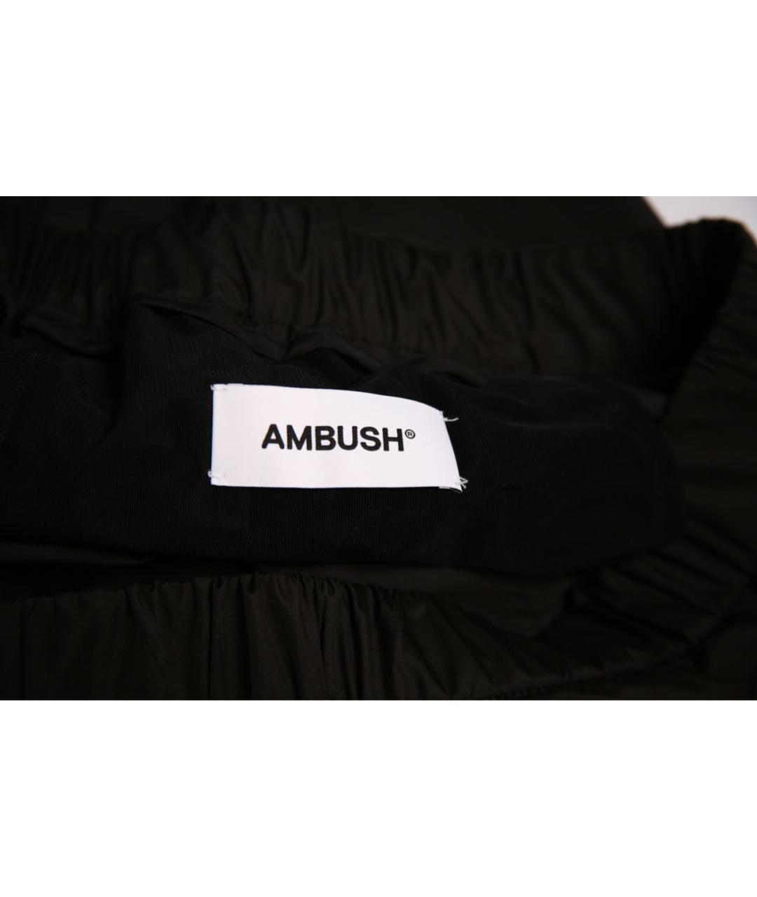 AMBUSH Черные полиэстеровые повседневные брюки, фото 4