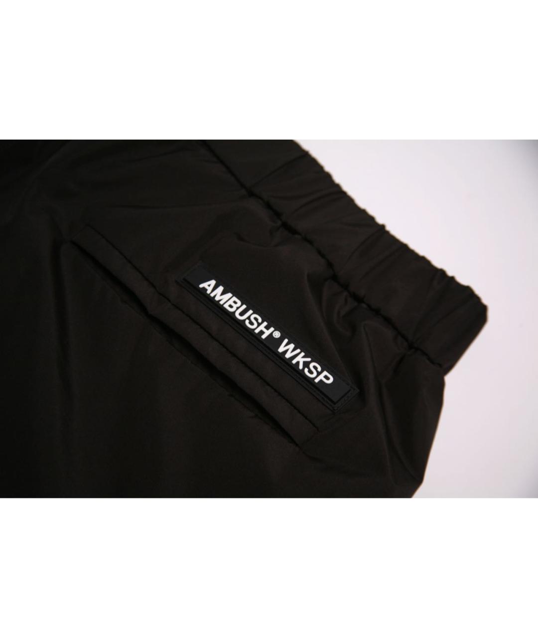 AMBUSH Черные полиэстеровые повседневные брюки, фото 3