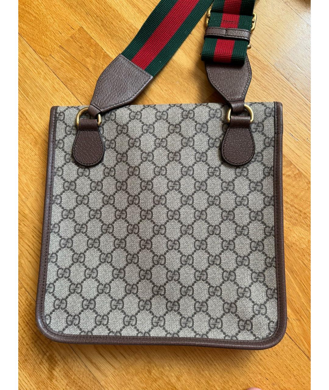 GUCCI Коричневая сумка на плечо, фото 5